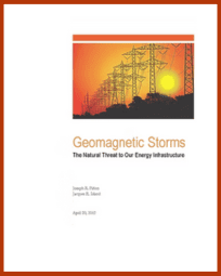 Picture of the cover of the book Geomagnetic Storms: The Natural Threat to our Energy Infrastracture